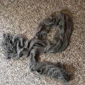New without tags grey glitter scarf
